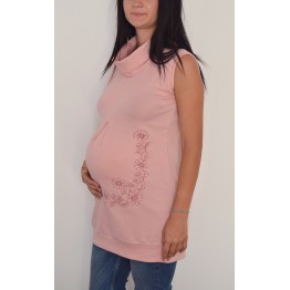 Туника за бременни в светло розово